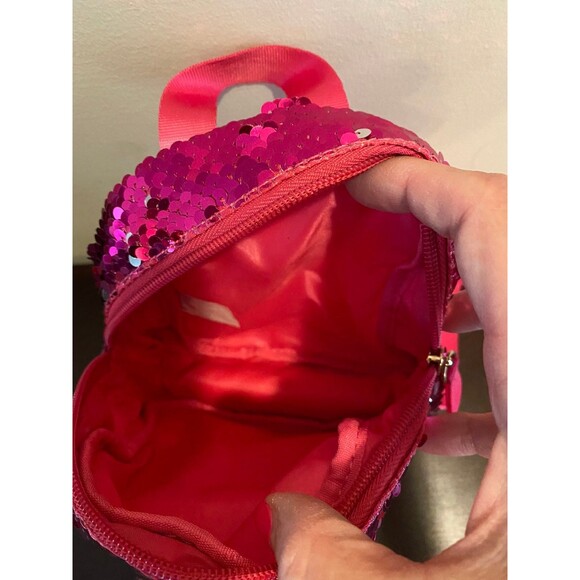 More than Magic pink/silver flip sequin mini backpack - Picture 2 of 3